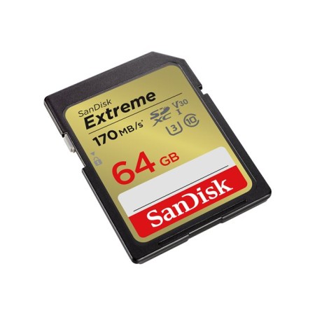 Tarjeta memoria secure digital sdxc 64gb sandisk extreme clase 10 uhs - i u3