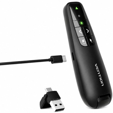 Presentador Inalámbrico Vention KQPB0-GL/ 2.4GHz/ Negro
