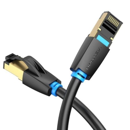 Cable de Red RJ45 SFTP Vention IKABN Cat.8/ 15m/ Negro
