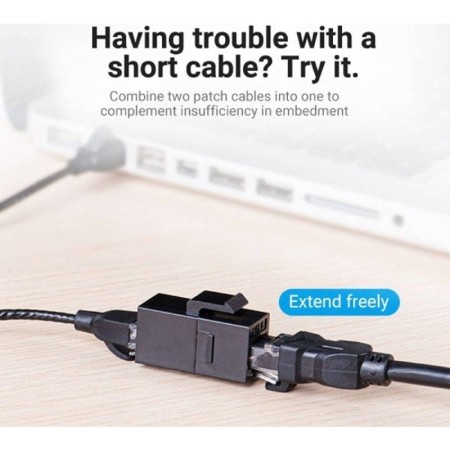 Conector RJ45 Vention IPGB0 Cat6 UTP/ Negro