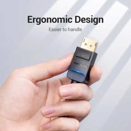 Cable Conversor Vention HBLBH/ DisplayPort Macho - VGA Macho/ 2m/ Negro