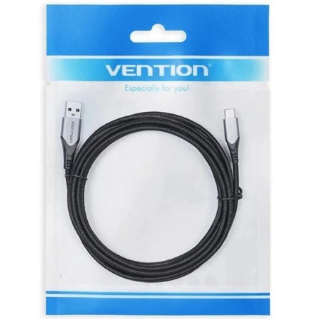 Cable USB 2.0 Tipo-C Vention COKBF/ USB Macho - USB Tipo-C Macho/ 480Mbps/ 1m/ Gris