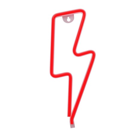 Lampara forever neon led light bolt red bat뫆