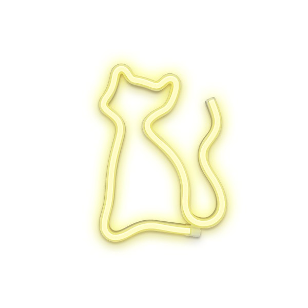 Lampara forever neon led light cat warm white bat뫆
