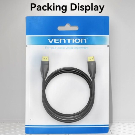 Cable DisplayPort 1.4 8K Vention HCDBG/ DisplayPort Macho - DisplayPort Macho/ 1.5m/ Negro