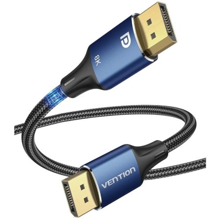 Cable DisplayPort 1.4 8K Vention HCELF/ DisplayPort Macho - DisplayPort 8K Macho/ 1m/ Azul