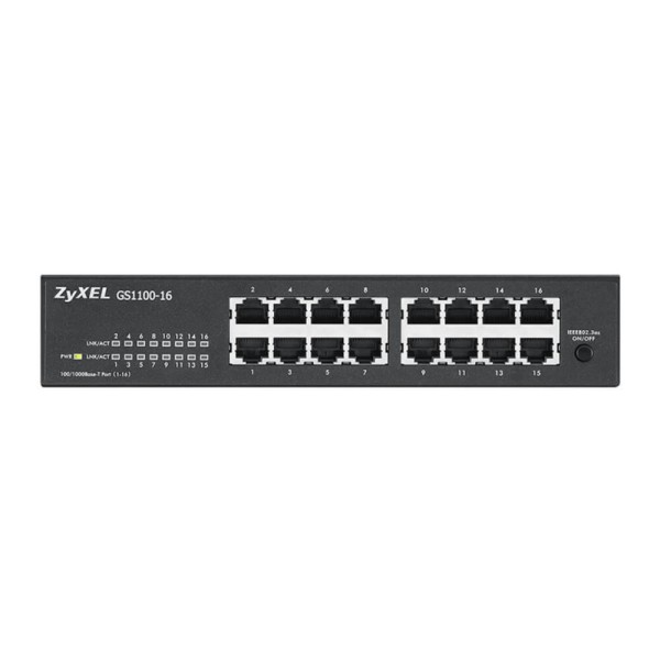 Switch 16 puertos zyxel gs1100 - 16 - eu0103f