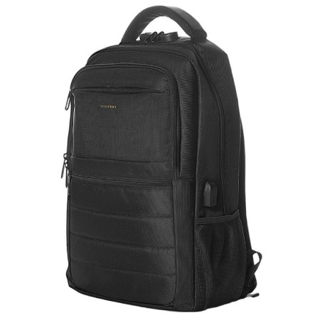 Mochila Vention KRKB0 para Portátiles hasta 17″/ 20L/ Impermeable/ Puerto USB/ Antirrobo/ Negra