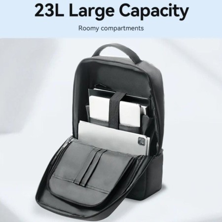 Mochila Vention KRNB0 para Portátiles hasta 15.6″/ 23L/ Gris Oscuro