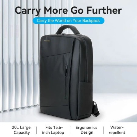 Mochila Vention KRRB0 para Portátiles hasta 15.6″/ 20L/ Impermeable/ Negra