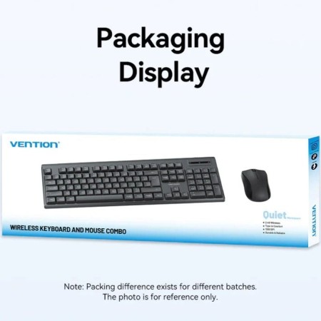Teclado y Ratón Inalámbricos Vention Combo KTZB0-ES