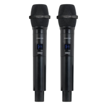 Micrófono Inalámbrico Doble Mano UHF Fonestar SONAIR-2M/ Incluye Receptor