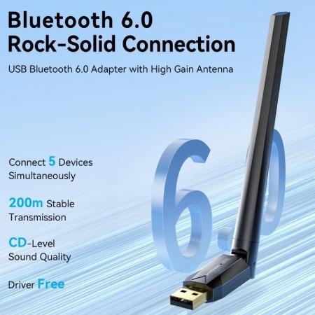 Adaptador USB - Bluetooth 6.0 Vention NAMB0