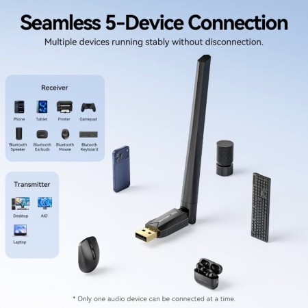 Adaptador USB - Bluetooth 6.0 Vention NAMB0
