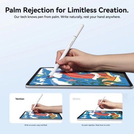 Lápiz Óptico Vention KQNW0/ para iPad/ Blanco