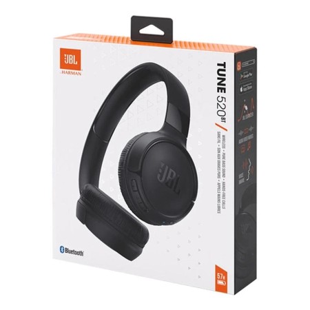 Auriculares Inalámbricos JBL Tune 520BT/ con Micrófono/ Bluetooth/ Negros
