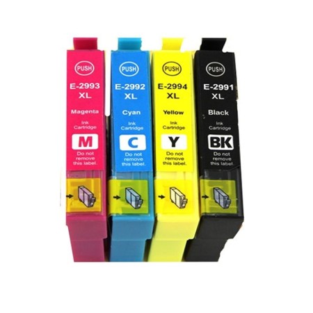 Cartucho de tinta compatible dayma epson t2981 - t2991 negro xp235 - xp332 - xp3357xp4327xp435 - fresa