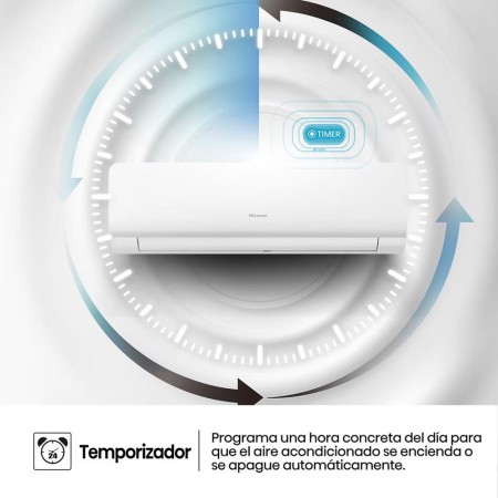 Aire acondicionado split 1x1 hisense inverter 2236 frig - h 2236kcal - h wifi kc25yr3b