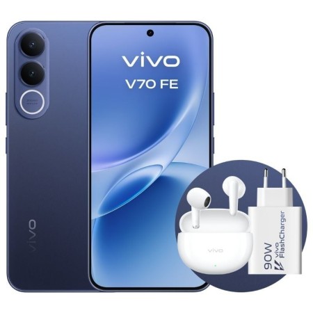 Smartphone Vivo V70 FE 8GB/ 256GB/ 6.83″/ 5G/ Azul/ Incluye Cargador + Auriculares