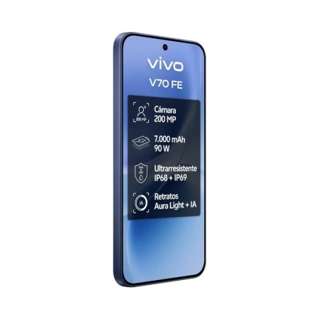 Smartphone Vivo V70 FE 8GB/ 256GB/ 6.83″/ 5G/ Azul/ Incluye Cargador + Auriculares
