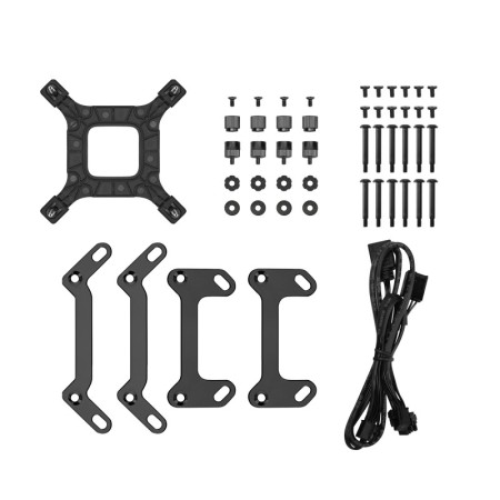 Kit refrigeracion liquida deepcool lq360 ultra argb 3x 120mm negro