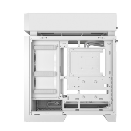 Caja ordenador gaming deepcool cl6600 wh atx rgb cristal templado blanca y madera