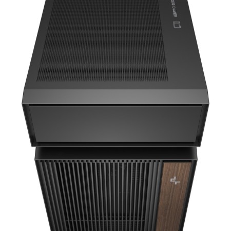 Caja ordenador gaming deepcool cl660 atx argb cristal templado negra y madera