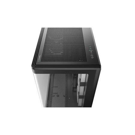 Caja ordenador gaming deepcool cg590u5f atx argb cristaltemplado negra