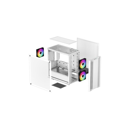 Caja ordenador gaming deepcool cc360 blanco m - atx 1 x usb 3.0 1 x usb 2.0 3 x 120mm