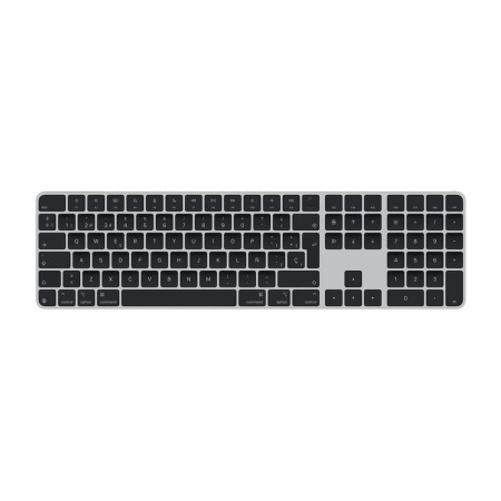 Teclado apple magic keyboard inalambrico touch id  numerico teclas negras