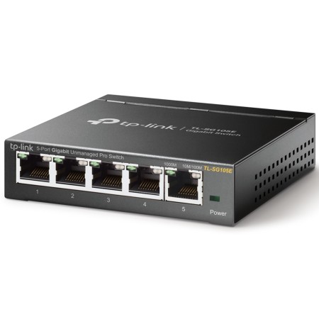 Switch 5 puertos 10 - 100 - 1000 tp - link gris