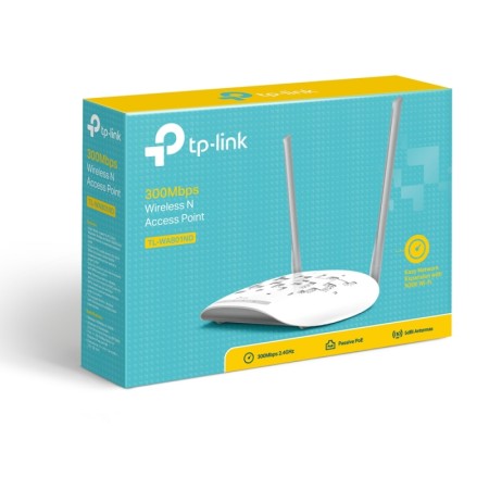 Punto de Acceso Inalámbrico TP-Link TL-WA801N V6 PoE 300Mbps/ 2.4GHz/ Antenas de 5dBi/ WiFi 802.11n/b/g