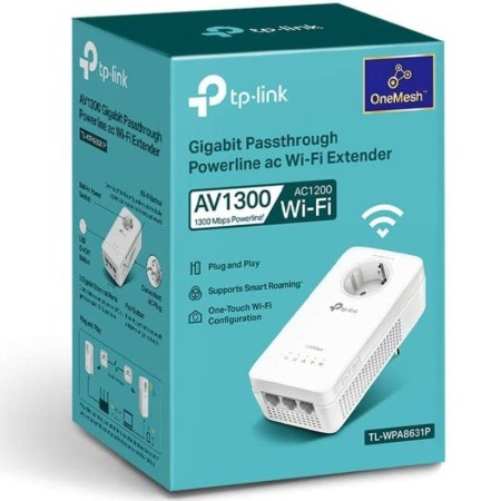 Adaptador wifi powerline ac tp - link tl - wpa8631p gigabit av1300