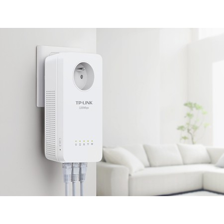 Adaptador Powerline TP-Link TL-WPA8631P 1300Mbps/ Alcance 300m/ Pack de 2