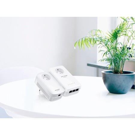 Adaptador Powerline TP-Link TL-WPA8631P 1300Mbps/ Alcance 300m/ Pack de 2