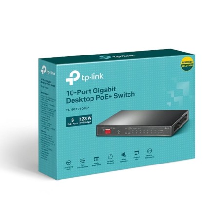 Switch TP-Link TL-SG1210MP 10 Puertos/ RJ-45 10/100/1000/ PoE+