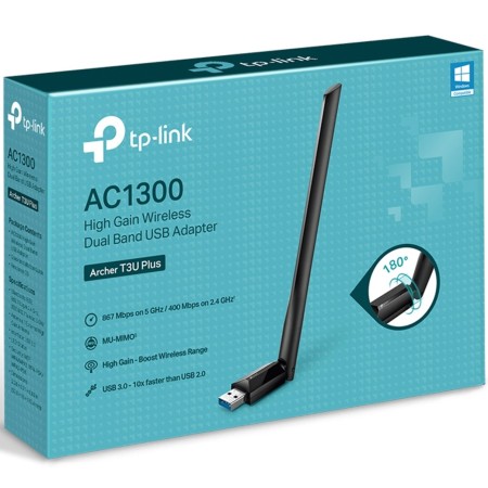 Adaptador USB - WiFi TP-Link Archer T3U Plus/ 867Mbps