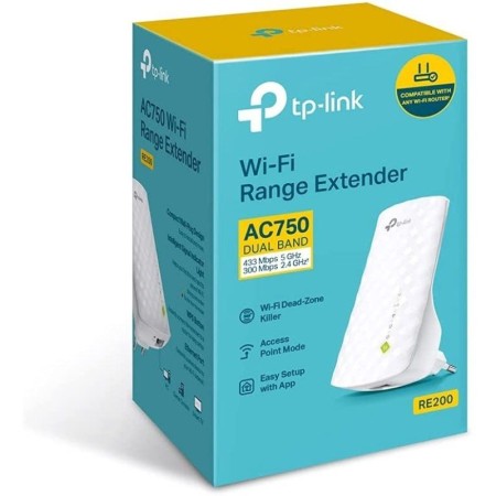 Repetidor Inalámbrico TP-Link RE200 750Mbps/ 3 Antenas Internas