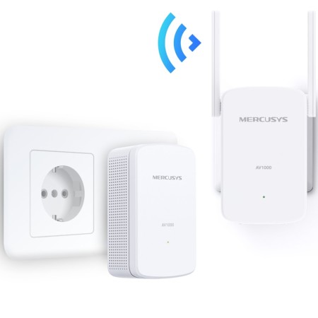 Kit de repetidores wifi mercusys mp510 kit av1000 gigabit - 300mbps - pack 2 unidades