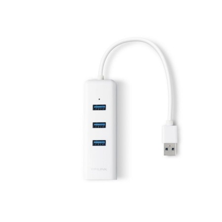 Adaptador usb a ethernet gigabit + hub de 3 puertos usb 3.0 tp link