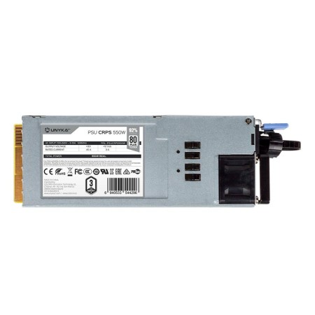 Fuente de alimentacion redundante unykach 2 fuentes crps 550wr 92% eficiencia apfc activo