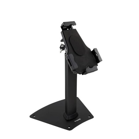 Soporte sobremesa tooq para tablet  antirrobo negro