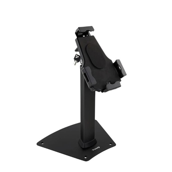 Soporte sobremesa tooq para tablet  antirrobo negro