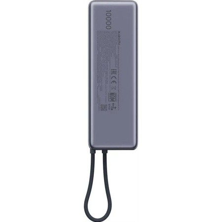 Powerbank 10000mAh Xiaomi Power Bank 10000 Integrated Cable/ 165W/ Gris