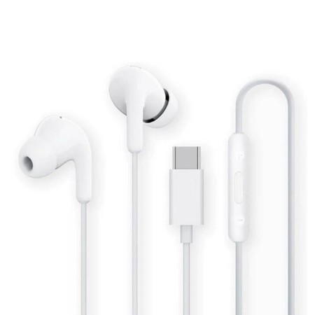 Auriculares Intrauditivos Xiaomi Earphones Tipo-C/ con Micrófono/ USB Tipo-C/ Blancos