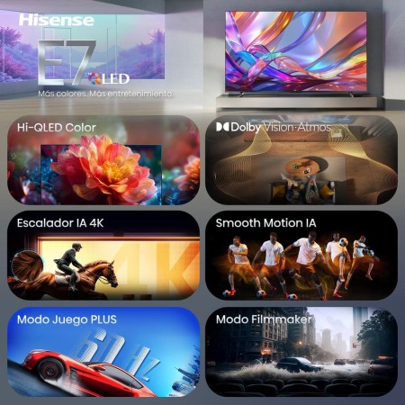 Tv hisense 65 pulgadas qled 4k uhd - 65e7s - smart tv