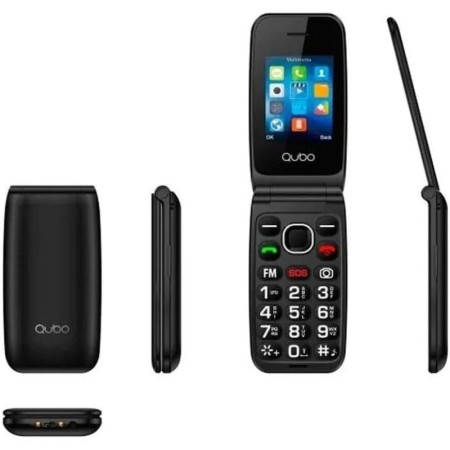 Teléfono Móvil Qubo NEO2 NW BK 4G para Personas Mayores/ Negro