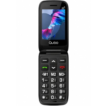 Teléfono Móvil Qubo P-220BKC 4G para Personas Mayores/ Negro