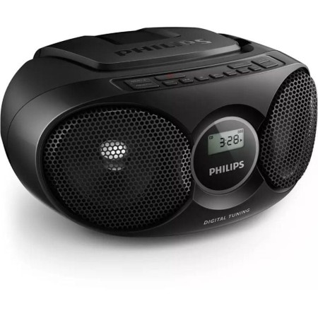 Radio CD Philips AZ215B/12/ 3W/ a Pilas/ Negra