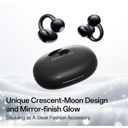 Auriculares Deportivos de Conducción Aérea OpenRock E OPACE01 con estuche de carga/ Autonomía 7h/ Negros